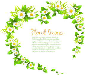 floral frame vector image