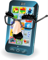 mobile phone theft concept vector image