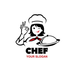 chef woman design vector image