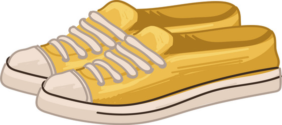 shoes and clothes trends retro flat footwear vector image