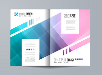 brochure template flyer design or depliant cover vector image