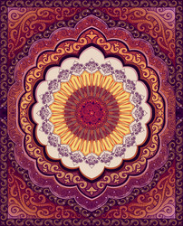 oriental carpet vector image