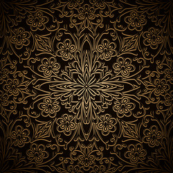 dark gold pattern vector image