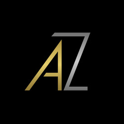 az letters logo vector image