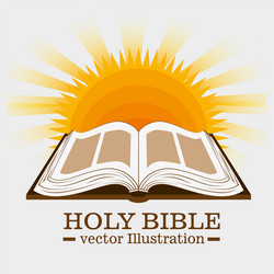 Holy bible book vector