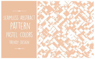 seamless abstract pattern trendy pastel vector image