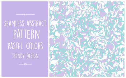 seamless abstract pattern trendy pastel vector image