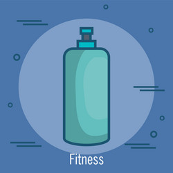 gym bottle isolated icon vector image