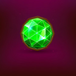 green gem vector image