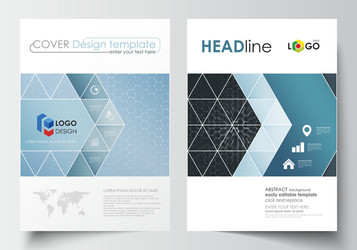 templates for brochure magazine flyer or report vector image