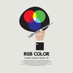 Rgb color palette vector