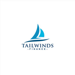 sail wind logo design idea vector image