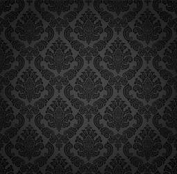 seamless damask wallpaper vector image