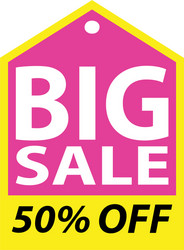 Big sale label vector