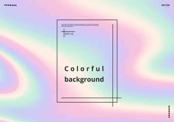 background with holographic gradient vector image