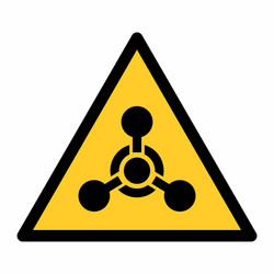 chemical weapon sign vector image