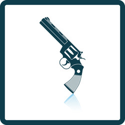 revolver gun icon vector image