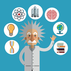 science icons design vector image