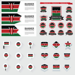 set kenya vector