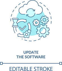 update software concept icon vector image