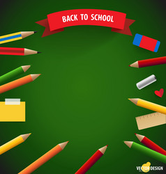 welcome back to school vector image