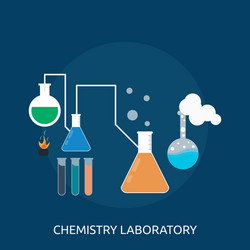 chemistry laboratory conceptual design vector image