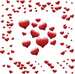 hearts brushes vector image