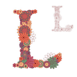 letter l vector image