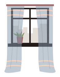 living room window vector image