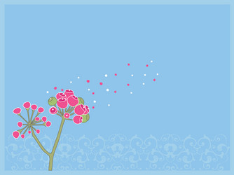 pink blossom vector image