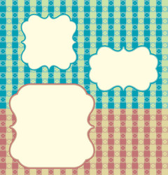 plaid retro background vector image