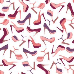 shoe pattern vector image