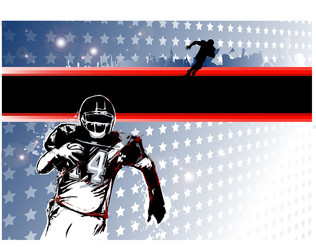 american football poster vector image