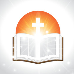 holy bible book vector image