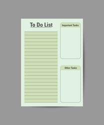 weekly planner and to-do list templates vector image