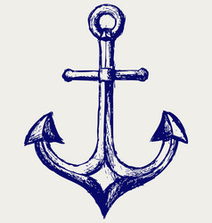 anchor sketch vector image