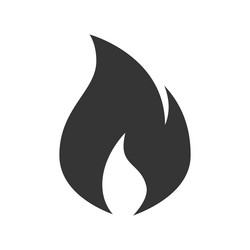 fire icon simple black emoji in flat style vector image