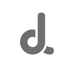 letter d logo concept icon vector image