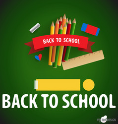 welcome back to school vector image