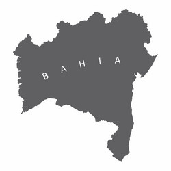 Bahia state map vector