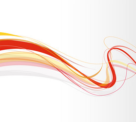 swirling lines red vector image