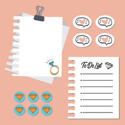 notebook school with supply vector image