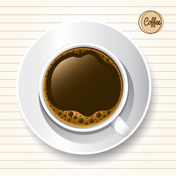 coffee cup vector image