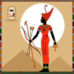 religion of ancient egypt goddess neith vector image