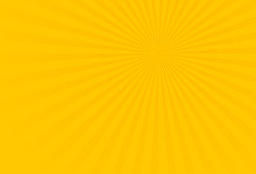 yellow abstract background with rays vector image