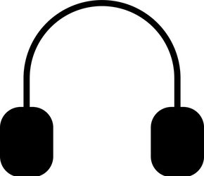 headphone icon vector image