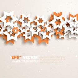 abstract overlapping stars background vector image