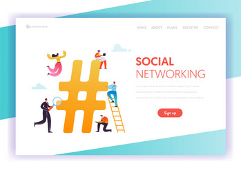 social media networking communication concept vector image