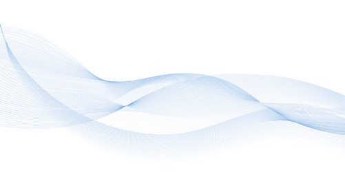 blue air wave undulate lines with smooth vector