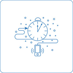 Pictogram of computer symbols - period time vector